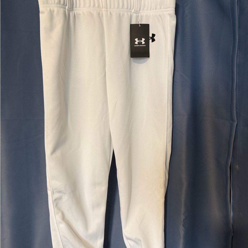 Under Armour Kids White Baseball pants  Youth Large